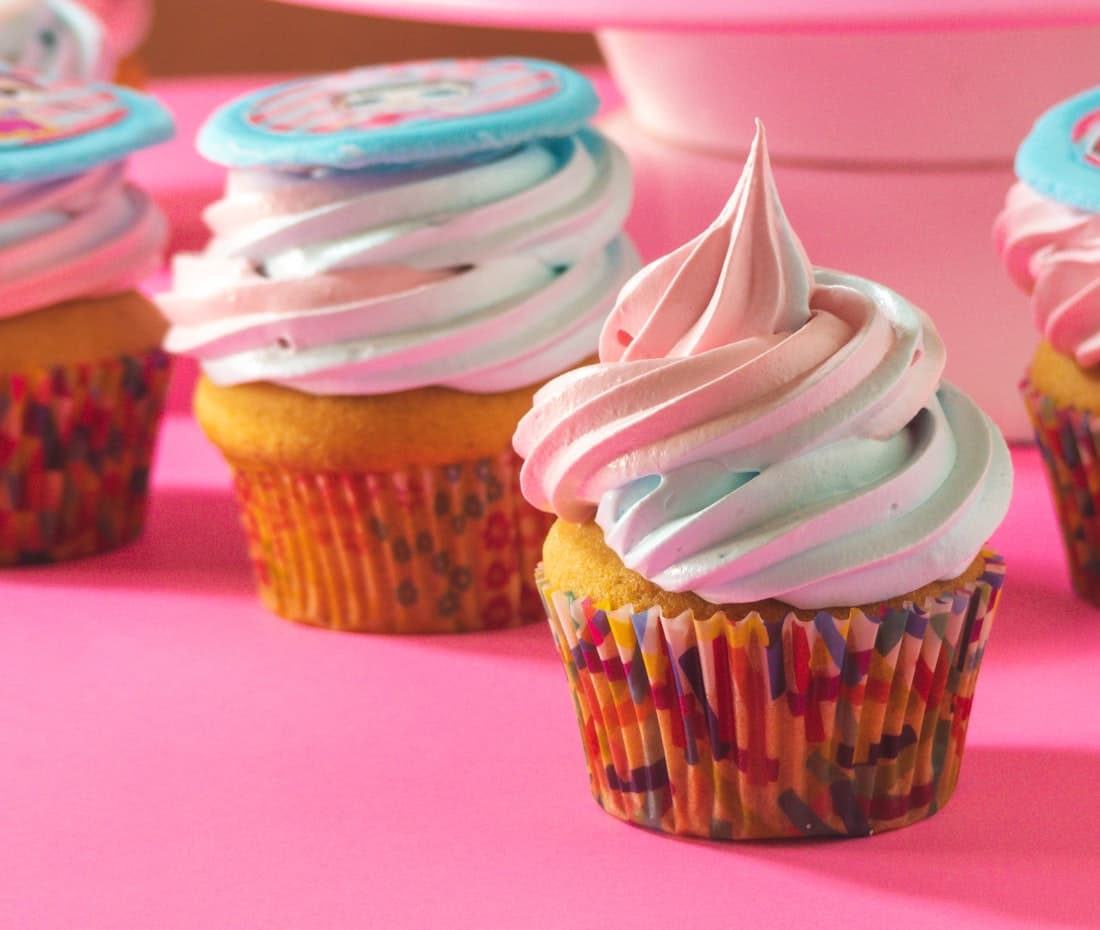 Cotton Candy Cupcakes